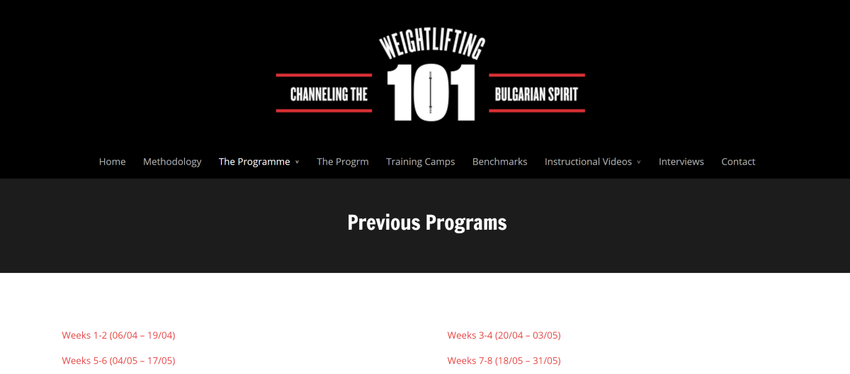 Weightlifting 101 CrossFit Programming